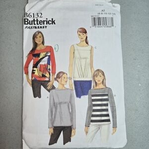 Butterick Fast & Easy Sewing Pattern B6132
